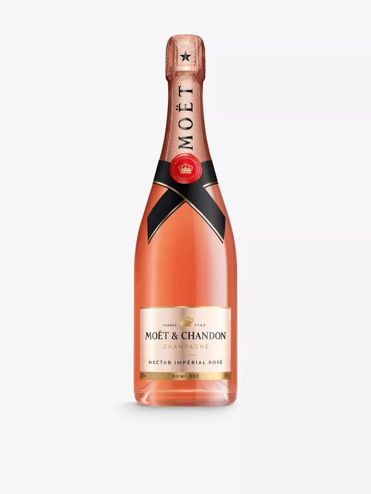 NV CHAMPAGNE MOET CHANDON NECTAR ROSÉ DRY 75CL